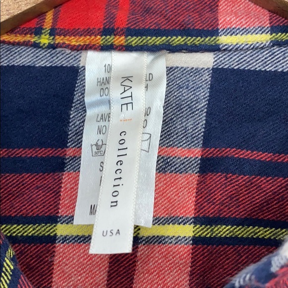 Kate Collection | Plaid Full Button Dress … - Picture 5 of 7